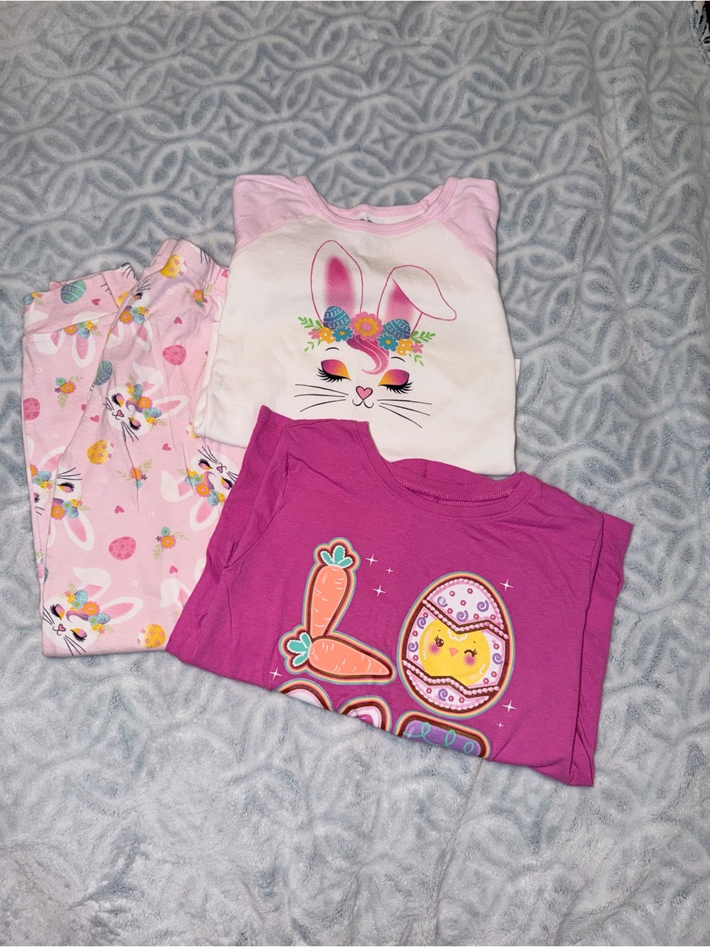The Childrens Place Girls Easter Top and Pajamas